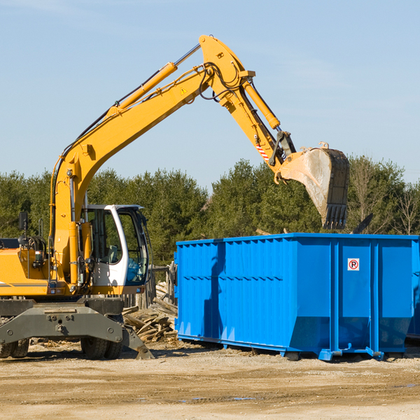 can i choose the location where the residential dumpster will be placed in East Andover Maine